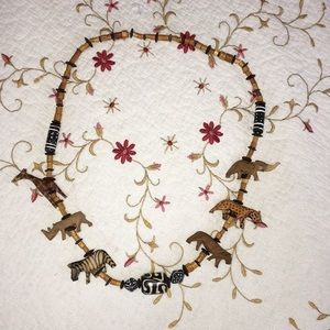 Wooden Animal Necklace